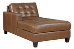 Baskove 2-Pc Auburn Leather LAF Sectional