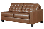 Baskove 4-Pc Auburn Leather LAF Sectional