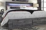 Baystorm Gray Wood Queen Storage Bed