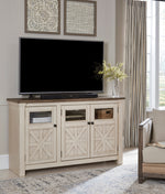 Bolanburg Weathered Oak/Antique White Wood Large TV Stand