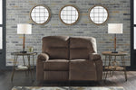 Bolzano Coffee Manual Recliner Loveseat