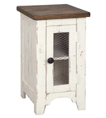 Wystfield White/Brown Chair Side End Table