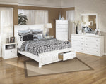 Bostwick Shoals White Wood 1-Drawer Nightstand