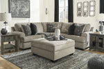 Bovarian 2-Pc Stone Chenille Sectional with LAF Sofa (Oversized)