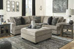 Bovarian 2-Pc Stone Chenille Sectional with RAF Sofa (Oversized)