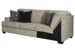 Bovarian 3-Pc Stone Chenille Sectional with LAF Sofa (Oversized)