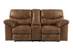 Boxberg Bark Faux Leather Manual Recliner Loveseat