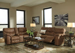 Boxberg Bark Faux Leather Manual Recliner Loveseat