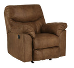 Boxberg Bark Faux Leather Manual Rocker Recliner