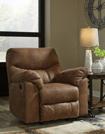 Boxberg Bark Faux Leather Manual Rocker Recliner