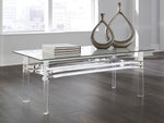 Braddoni Clear Glass/Acrylic Coffee Table