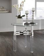 Braddoni Clear Glass/Acrylic End Table