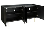 Brentburn Gold/Black Wood Accent Cabinet