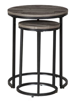 Briarsboro 2-Pc Gray Nesting Table Set