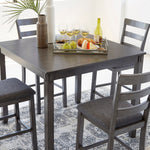 Bridson 5-Pc Gray Counter Height Table Set