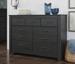 Brinxton Black Wood 7-Drawer Dresser