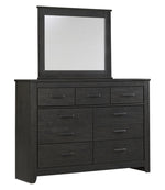 Brinxton Black Wood Dresser Mirror