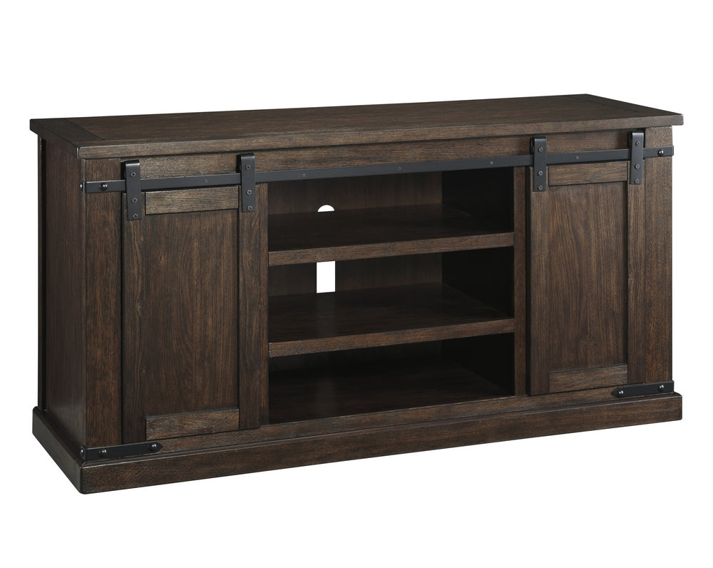 Budmore Rustic Brown Wood Large TV Stand