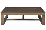 Cariton Gray Wood Rectangular Coffee Table