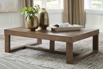 Cariton Gray Wood Rectangular Coffee Table