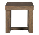 Cariton Gray Wood Square End Table