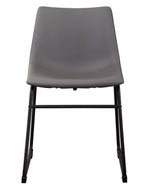 Centiar 2 Gray Faux Leather Side Chairs