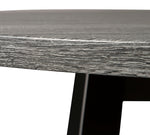 Centiar Gray/Black Wood Round Dining Table