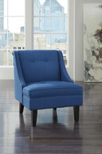 Clarinda Blue Fabric Accent Chair