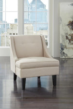 Clarinda Cream Fabric Accent Chair