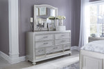 Coralayne Silver Wood 7-Drawer Dresser