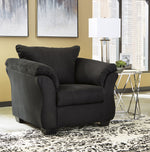 Darcy Black Fabric Chair