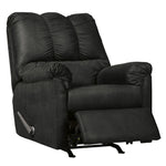 Darcy Black Fabric Manual Rocker Recliner