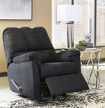 Darcy Black Fabric Manual Rocker Recliner