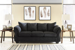 Darcy Black Fabric Full Sofa Sleeper (Oversized)