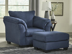 Darcy Blue Fabric Chair