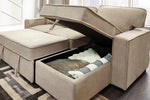 Darton 2-Pc RAF Sectional with Pop-Up Bed