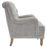 Dinara Dove Gray Fabric Accent Chair