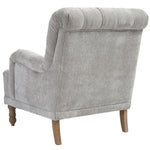 Dinara Dove Gray Fabric Accent Chair