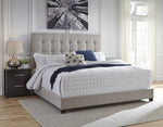 Dolante Beige King Upholstered Bed