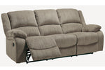 Draycoll Pewter Manual Recliner Sofa