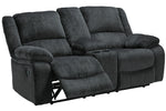 Draycoll Slate Manual Recliner Loveseat