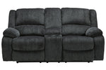 Draycoll Slate Manual Recliner Loveseat