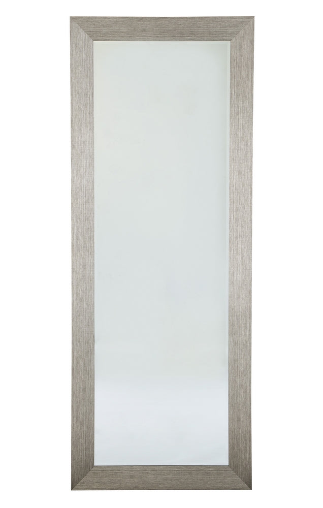 Duka Silver Wood Floor Mirror