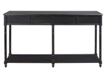 Eirdale Black Wood Console Sofa Table