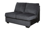 Eltmann 4-Pc Slate Chenille Fabric RAF Sectional Sofa (Oversized)