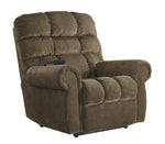 Ernestine Truffle Fabric Power Lift Recliner