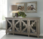 Fossil Ridge Gray Wood Accent Cabinet