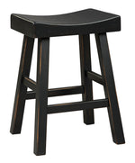 Glosco 2 Black Wood Stools