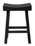 Glosco 2 Black Wood Stools