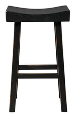 Glosco 2 Black Wood Tall Stools